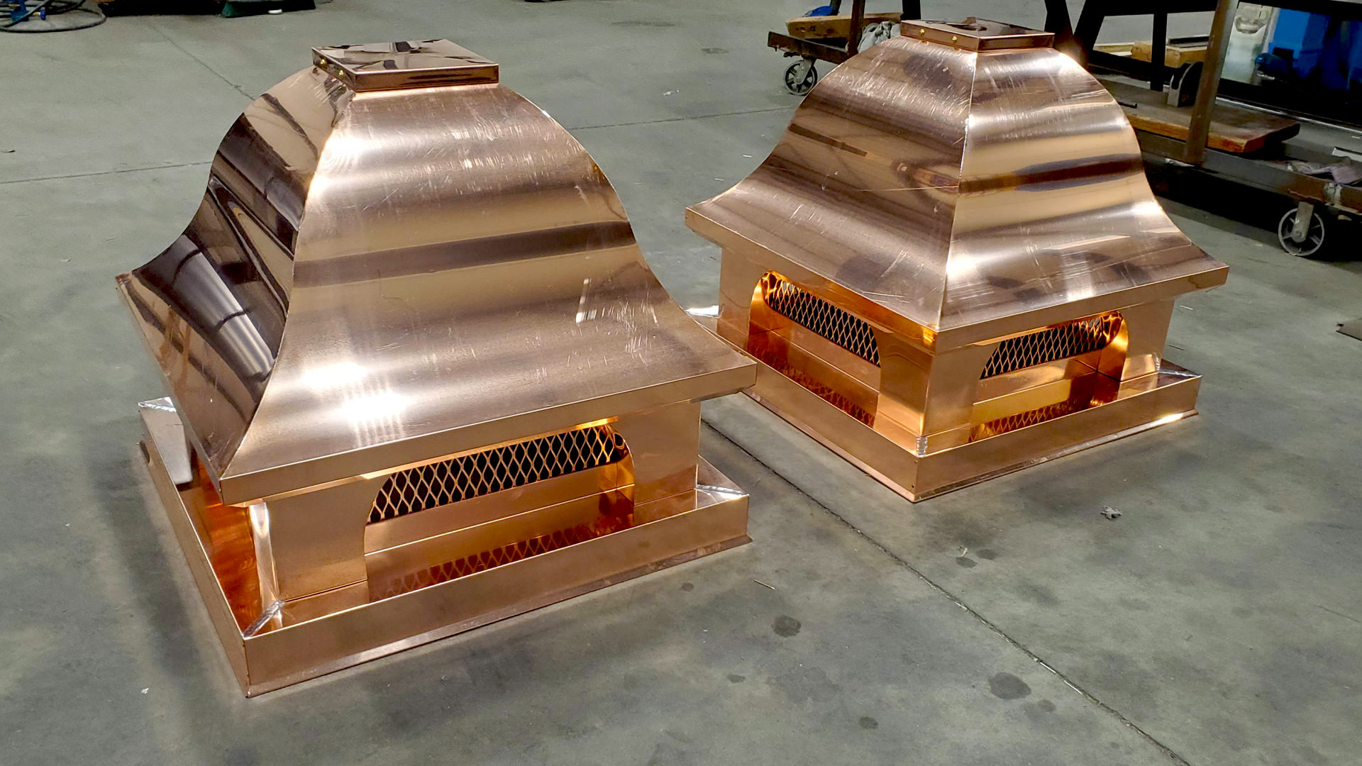 Chimney Caps, Shrouds, Pots and Chase Covers Custom, Copper, Zinc