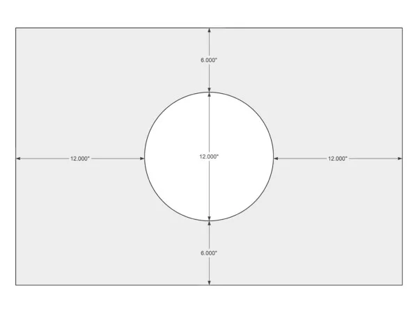 Flue location sketch example
