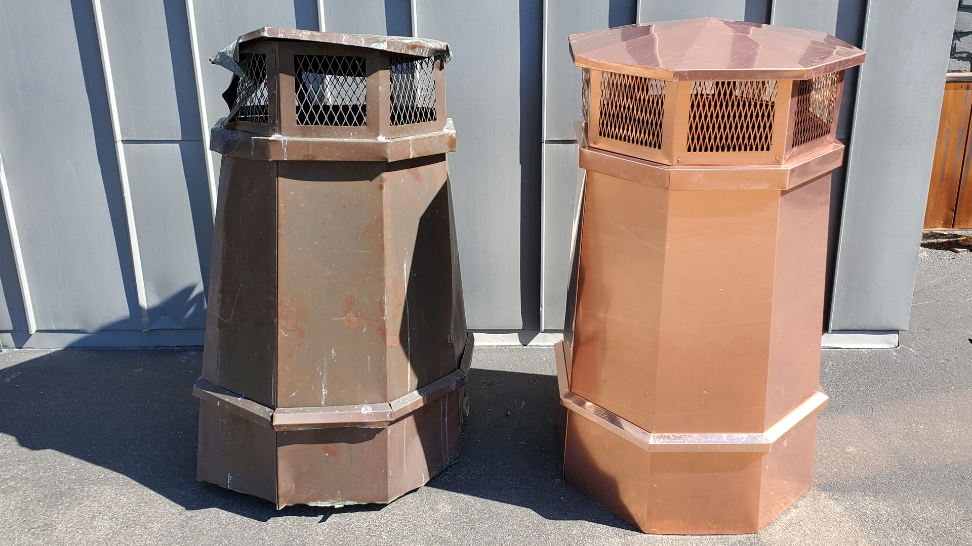 Chimney Caps, Shrouds, Pots and Chase Covers Custom, Copper, Zinc