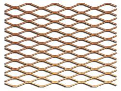 Copper expanded sheet metal coil