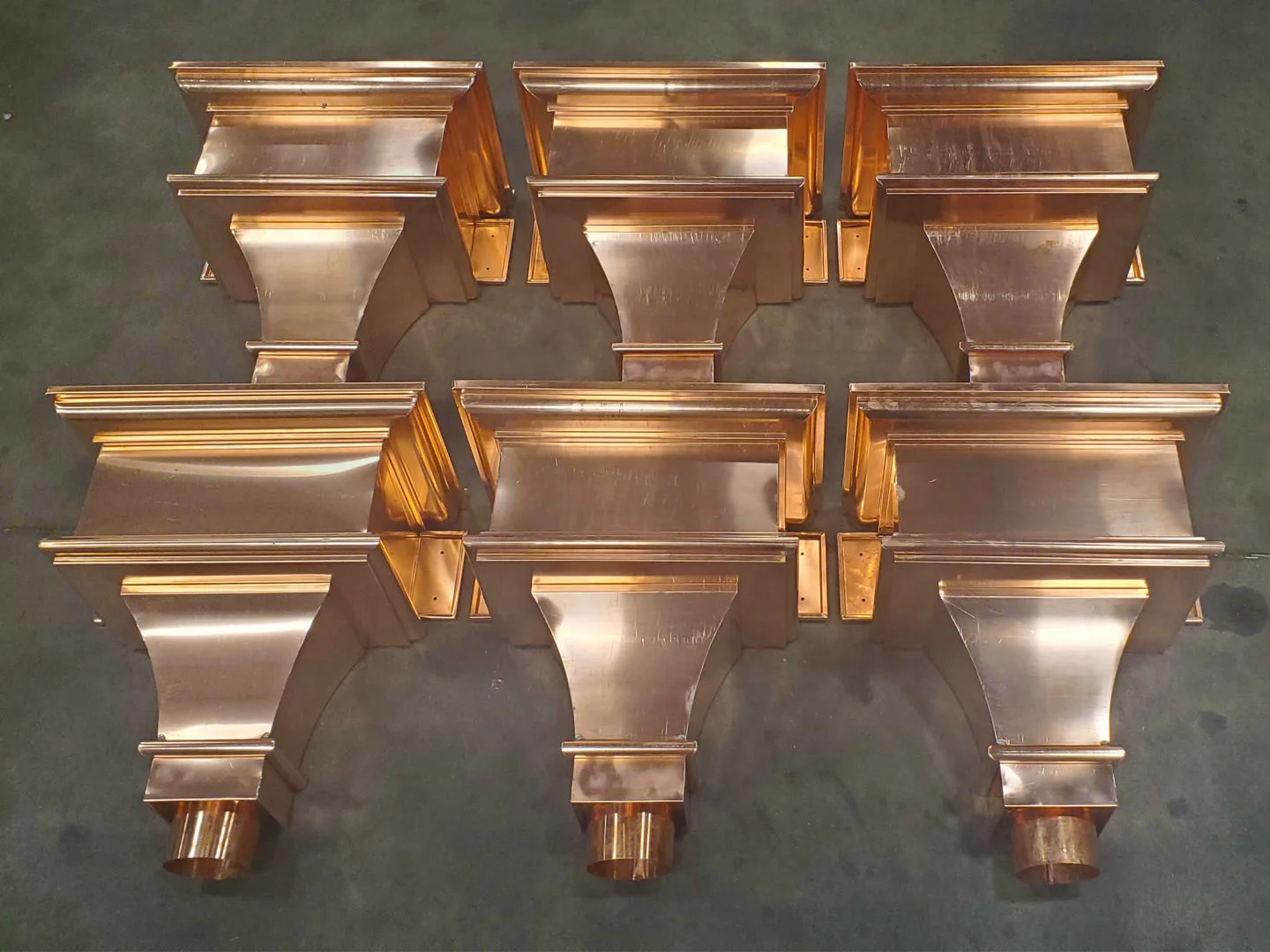 Custom conductor heads in copper