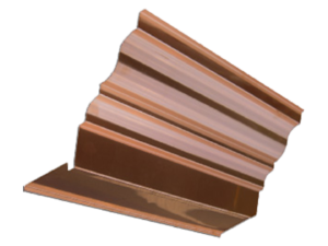 Simple copper cornice
