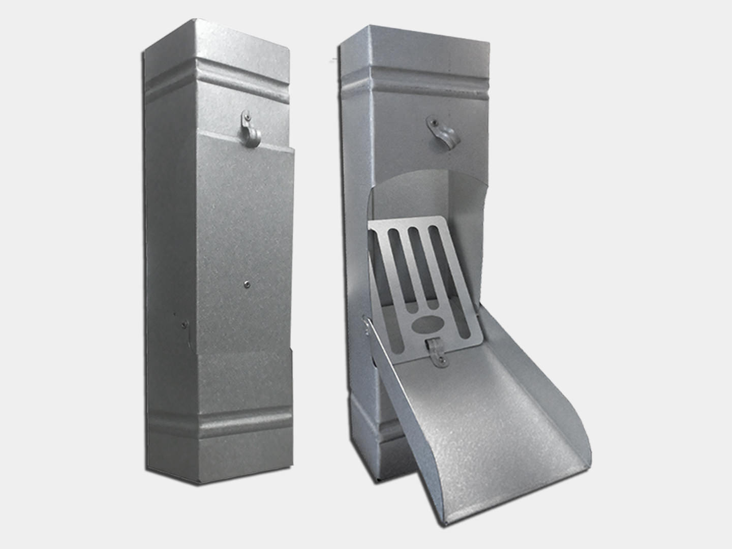 Downspout Cleanouts Leaves Copper, Aluminum, Steel