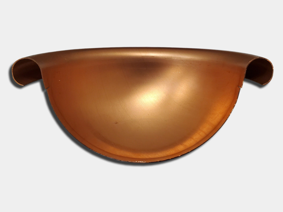 End Caps Half Round Gutters, Box and KStyle Gutters