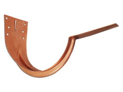 Copper half round gutter stamped hanger