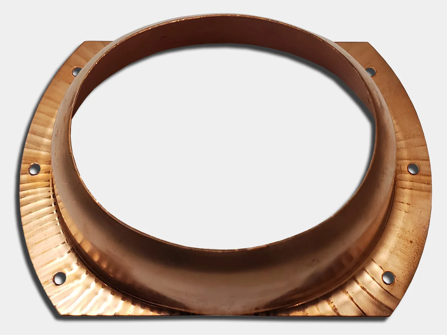 Oval Outlet for square and round downspout - copper